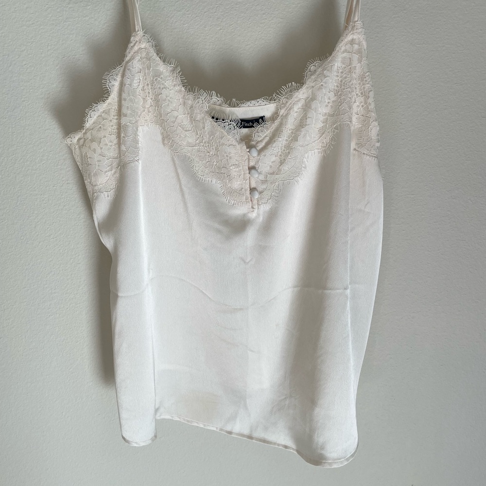 Set of three Abercrombie lace lined camis